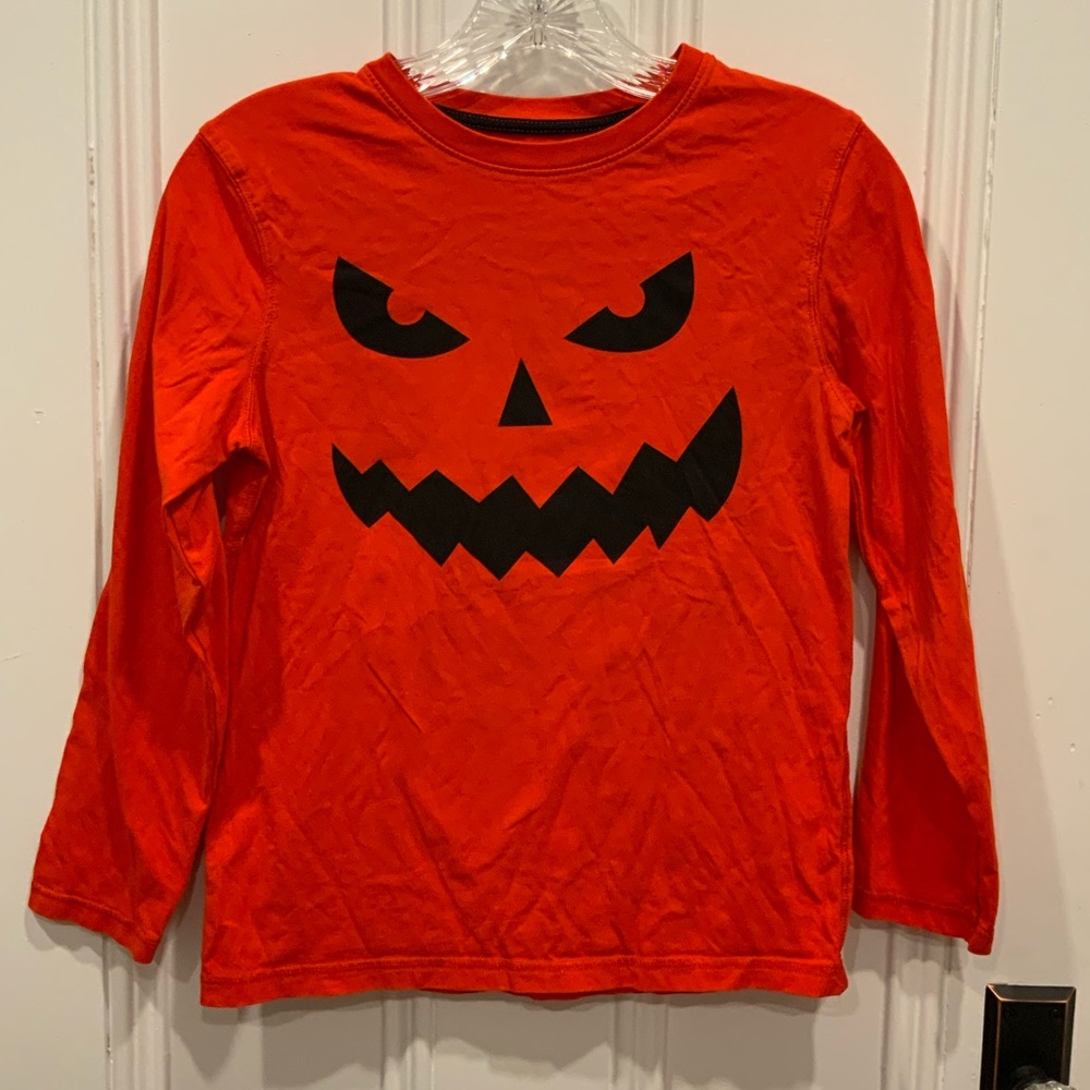 Jack-o’-lantern Halloween George Long Sleeve T-Shirt- Size L (10-12)